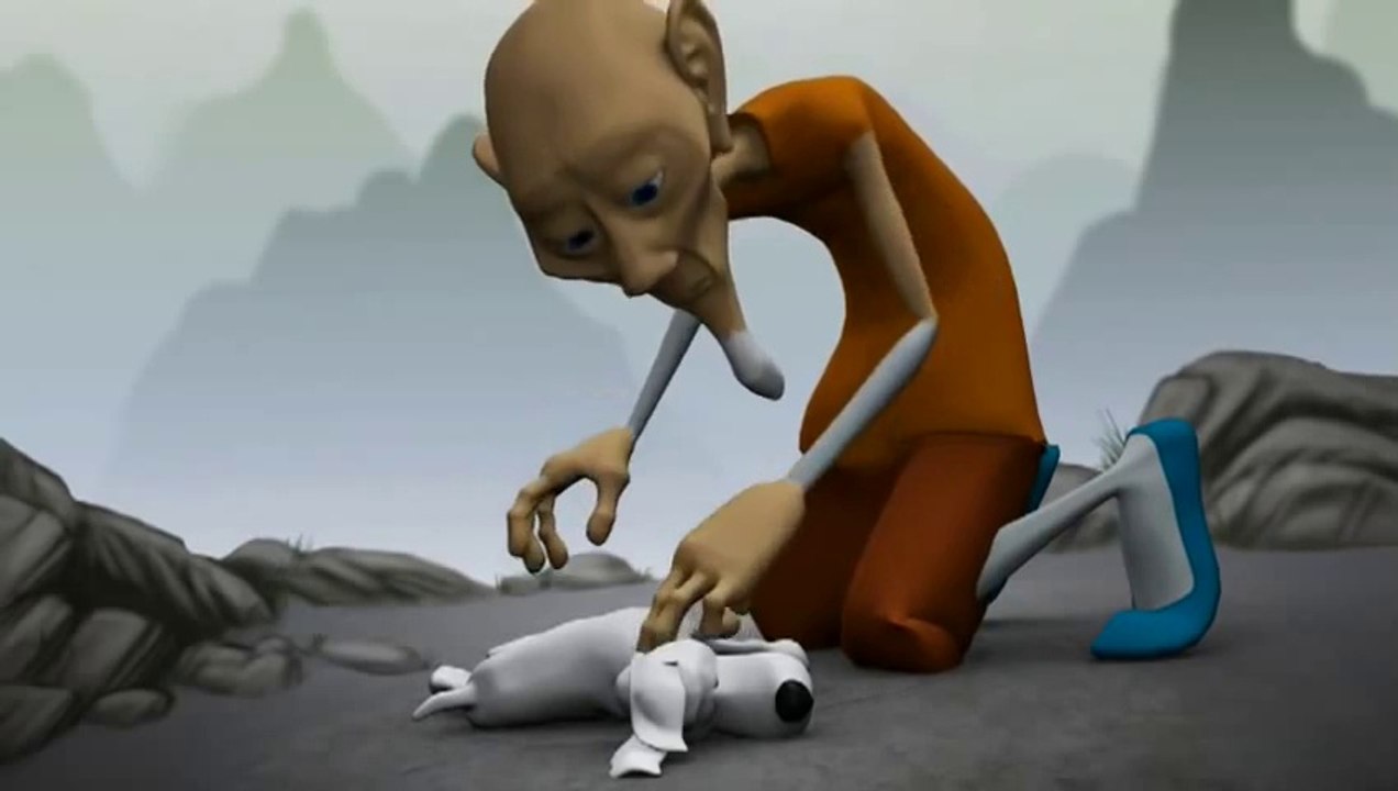 O monge e o cãozinho - amizade verdadeira