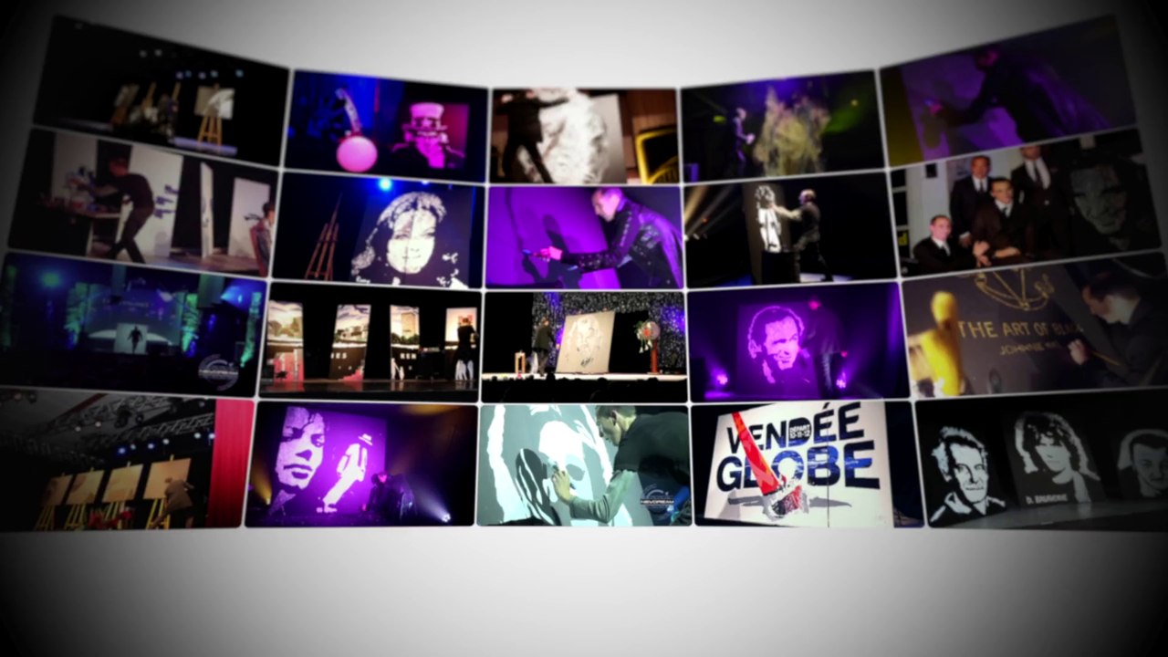 Erik Black Painting - Glitter & Speed Painting - Teaser Live 2014