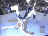 Kevin Nash powerbombs Rey Mysterio,