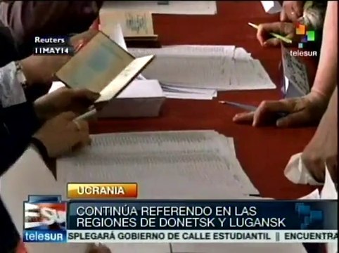 Ucrania: referendo en Donetsk y Lugansk se realiza en calma
