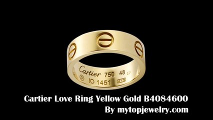 Cartier Love Ring - Cartier Love Ring Yellow Gold B4084600