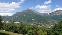VUE NIVOLET REVARD DEPUIS PARC BUISSON ROND CHAMBERY CHEMIN DE JEAN JACQUES ROUSSEAU