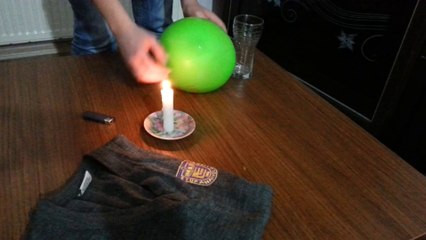 İçi su dolu balon deneyi