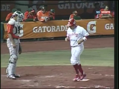 Home Run de Juan Carlos Gamboa de Diablos Rojos del Mexico 15-04-2014