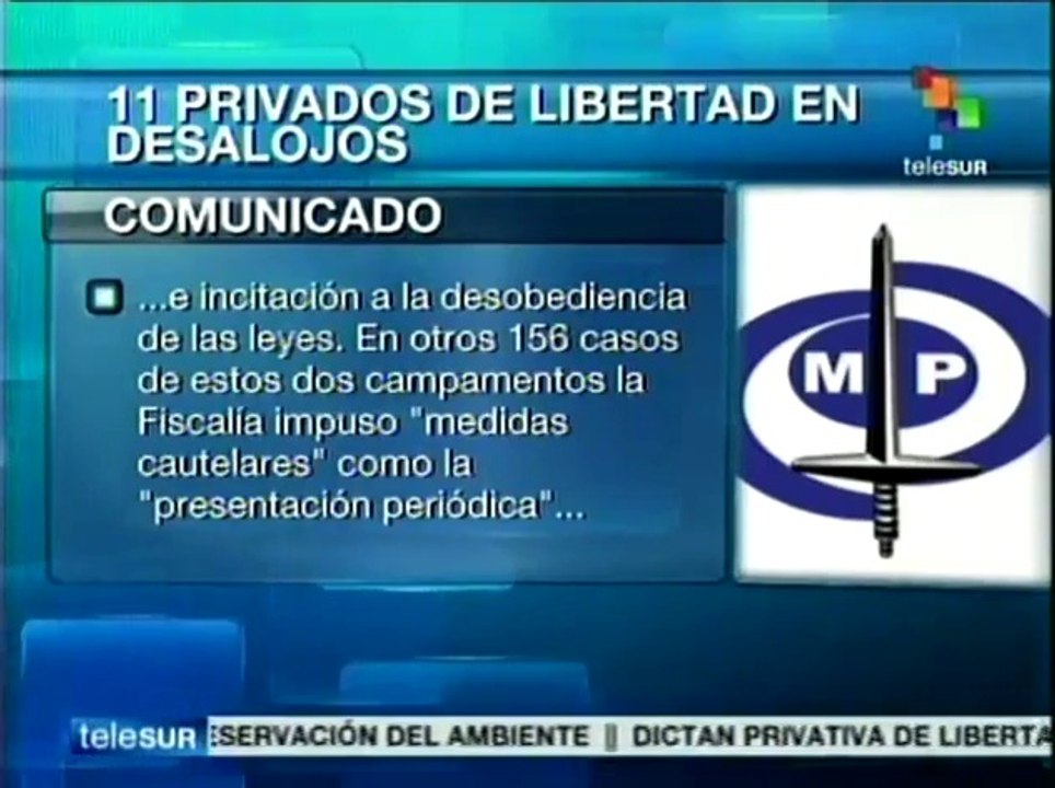 Autoridad venezolana informa sobre 11 personas privadas de su libertad
