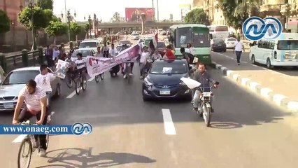 ماراثون درجات لتأييد السيسي من التحرير إلى مسقط رأسه بالجمالية