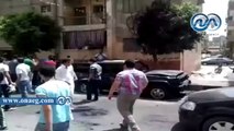 الإخوان يشعلون النيران فى سيارة ضابط شرطة ببنى سويف