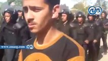 استعراض عسكري من الأمن المركزي أمام طلاب إخوان الأزهر