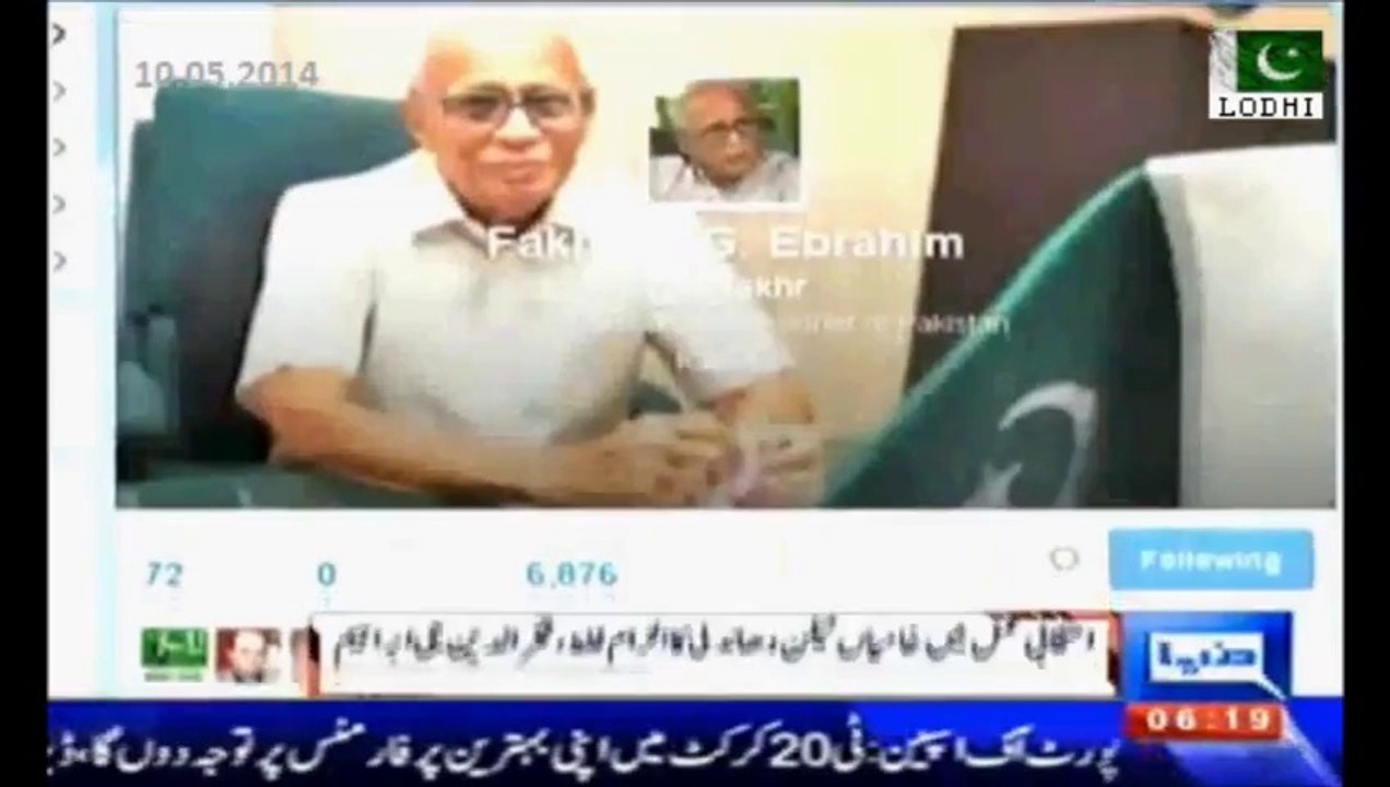 Fakhruddin G Ebrahim_There were few glitches but rigging allegations are not right .
