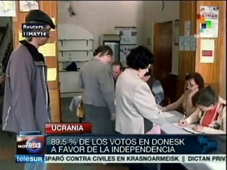 Donetsk se decanta por la independencia de Ucrania
