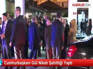 Cumhurbaşkanı Gül Nikah Şahitliği Yaptı