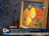 Descubren utensilios personales y el último dibujo de Frida Kahlo