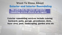 Home Remodeling Contruction Los Angeles