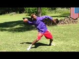 Gone viral: High school football phenom Gary Haynes catches his own passes