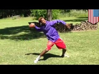 Gone viral: High school football phenom Gary Haynes catches his own passes