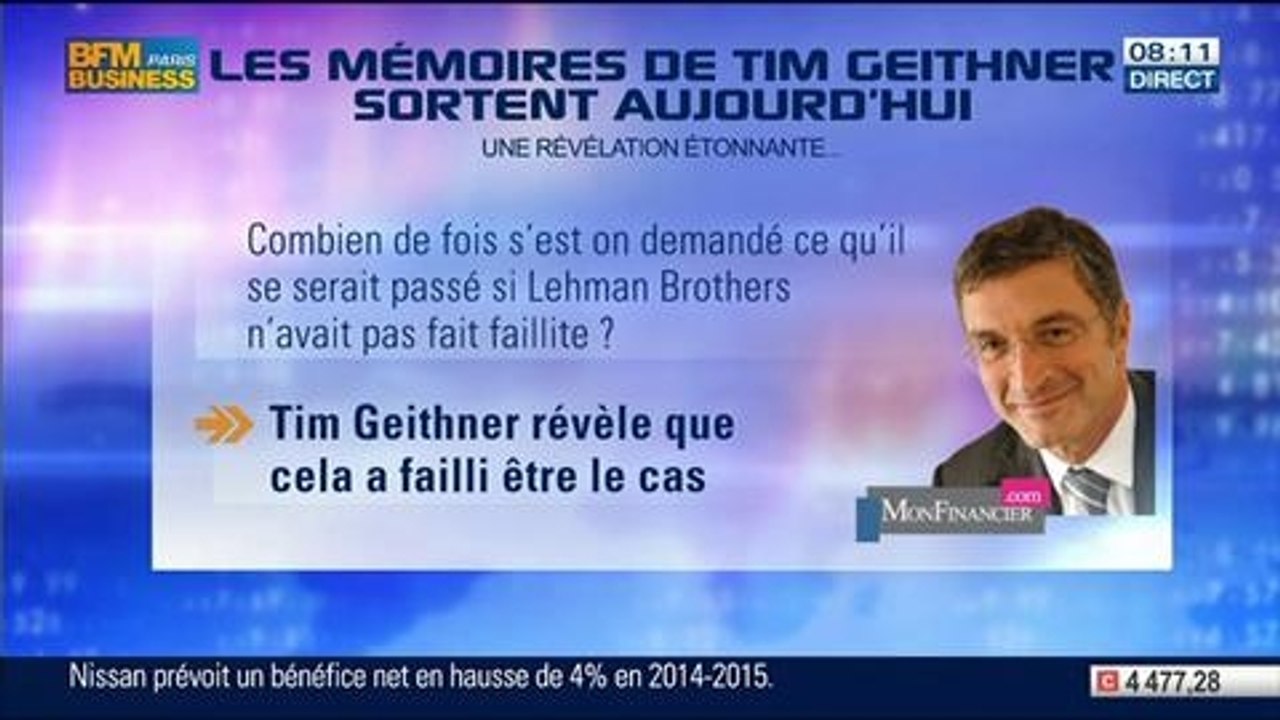 Marc Fiorentino:  Mémoires de Timothy Geithner: "le livre qui va faire le buzz" - 12/05