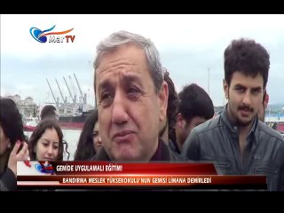 GEMİDE UYGULAMALI EĞİTİM!