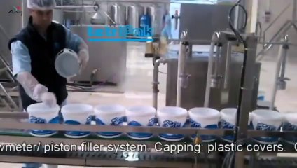 Bucket filling and capping machine