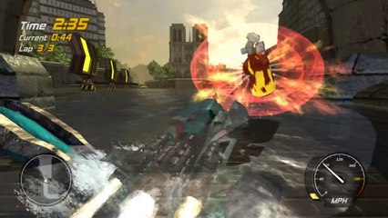 Hydro Thunder Hurricane Paris Sewers Gauntlet w Banshee Trailer