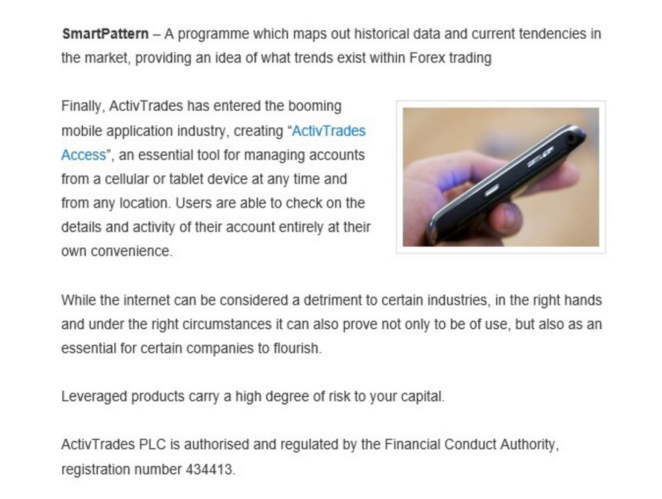 ActivTrades | Forex Technology