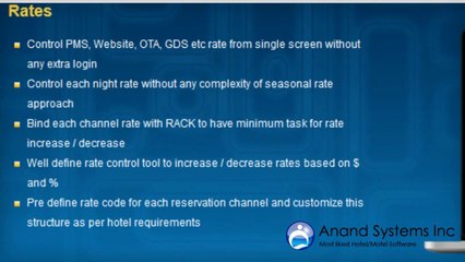 Desktop Hotel Software By Anand System