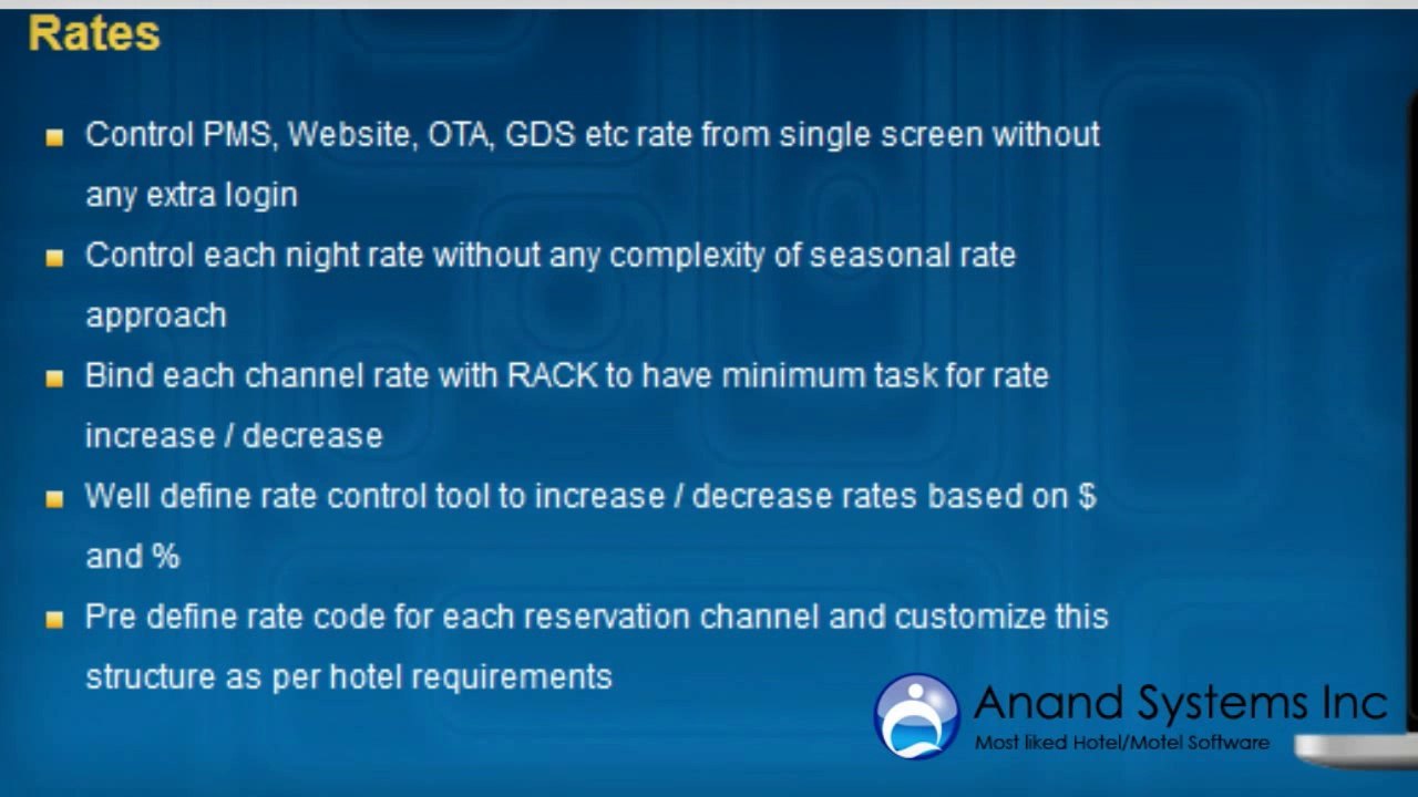 Desktop Hotel Software By Anand System