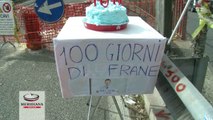 “100 giorni dalla frana e la Tangenziale Est è ancora chiusa”. Sit-in di protesta di Fdi-An