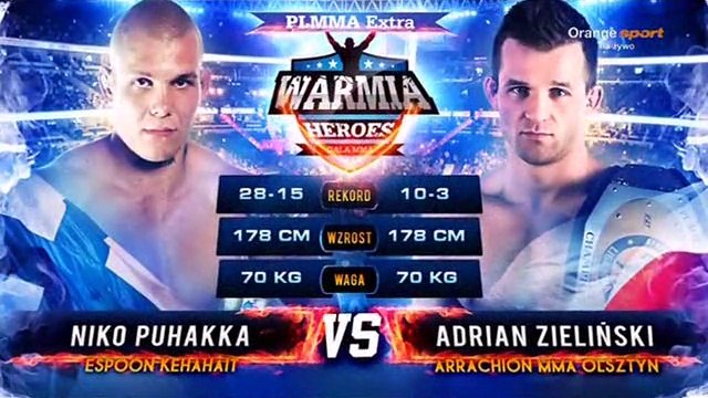Warmia Heroes 2: Zielinski vs Puhakka