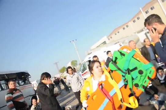 Ankara feci kaza! Akyurt halk otobüsü kaza görüntüsü 25 yaralı