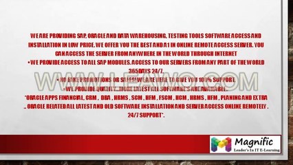 Oracle apps technical online training in Australia