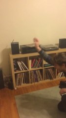 Catching a jumping bear