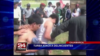 Cajamarca: delincuentes se salvaron de ser quemados por los pobladores