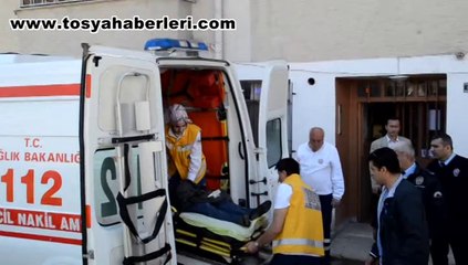 TOSYA'DA İNTİHARI POLİSLER ÖNLEDİ