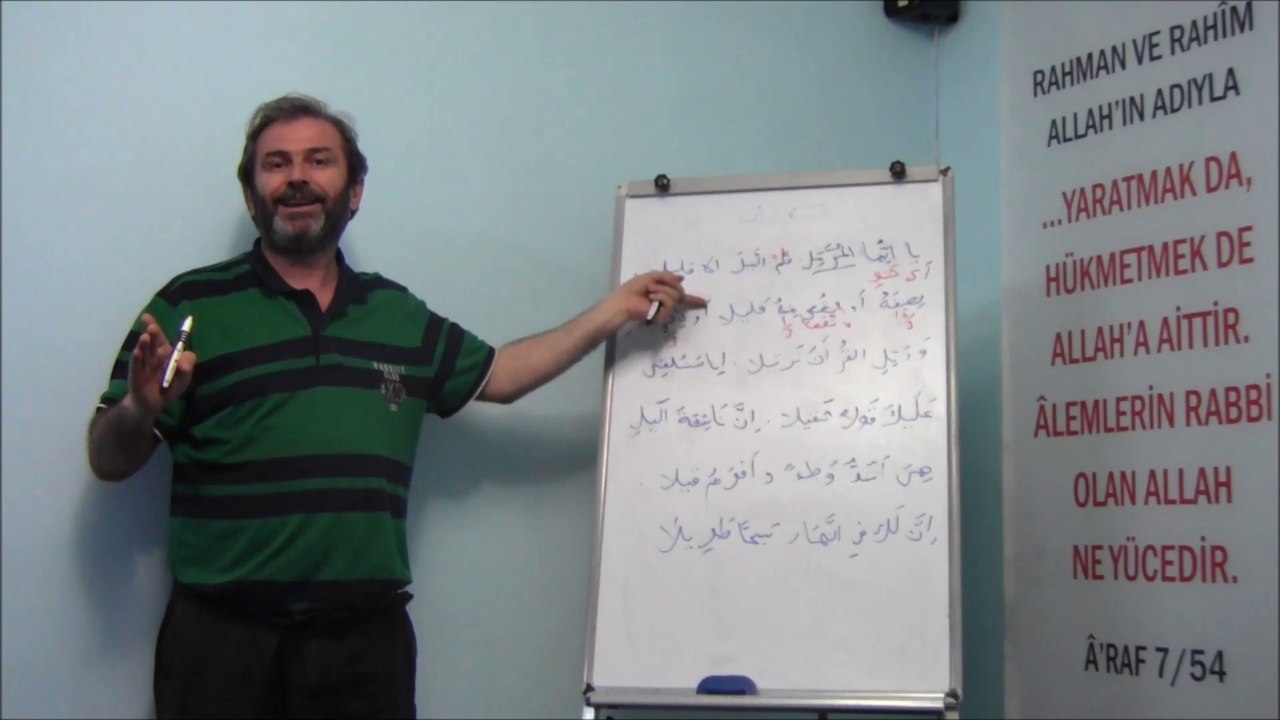 Mehmet Arslan ile Kuran Arapçası Dersleri 1.Bölüm (30 Nisan 2014)