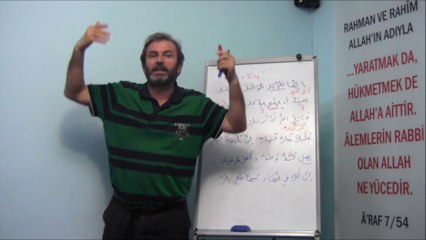 Mehmet Arslan ile Kuran Arapçası Dersleri 2.Bölüm (30 Nisan 2014)