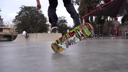 Skateology: Bigger spin kickflip (480fps slow motion)