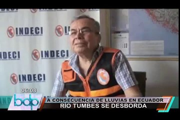 Indeci recomendó tomar medidas preventivas por desborde del río Tumbes
