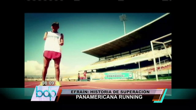 Historia ejemplar: Atleta sin brazos participa en maratón de Panamericana TV