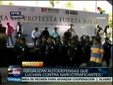 Legalizan a grupos de autodefensas en Michoacán, México