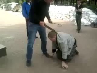 Луганск  Референдум  Правосек на поводке2  11 09 2014  Он срывал объявления о референдуме