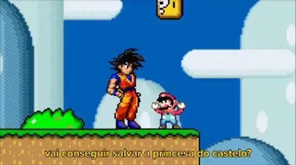 Goku participate in the game Mario