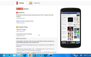 Google pagespeed insights