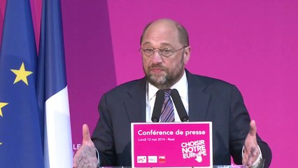 Conférence de presse de Martin Schulz à Rezé