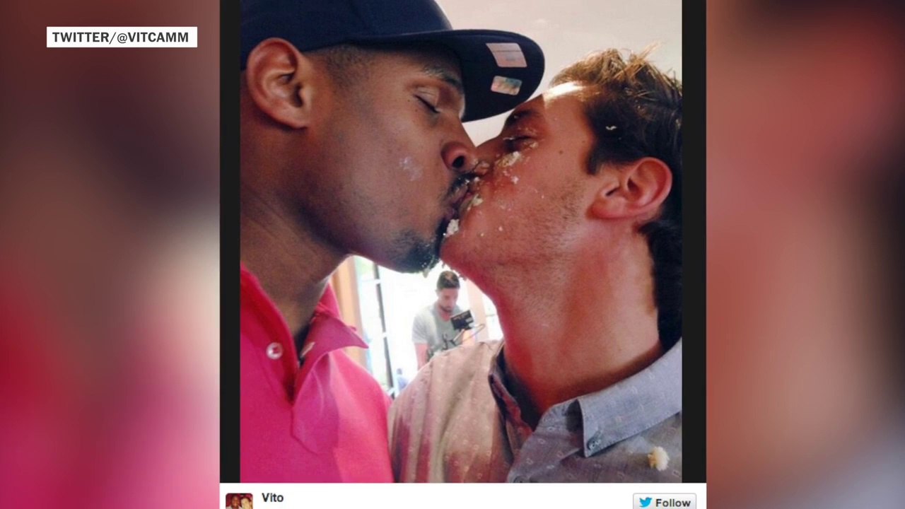 Social media lights up after Sam's NFL draft kiss