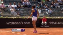 Roma - Schiavone, lezione di tennis alla Bouchard