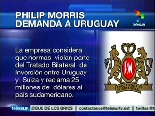 Tabacalera Philip Morris demanda a Uruguay