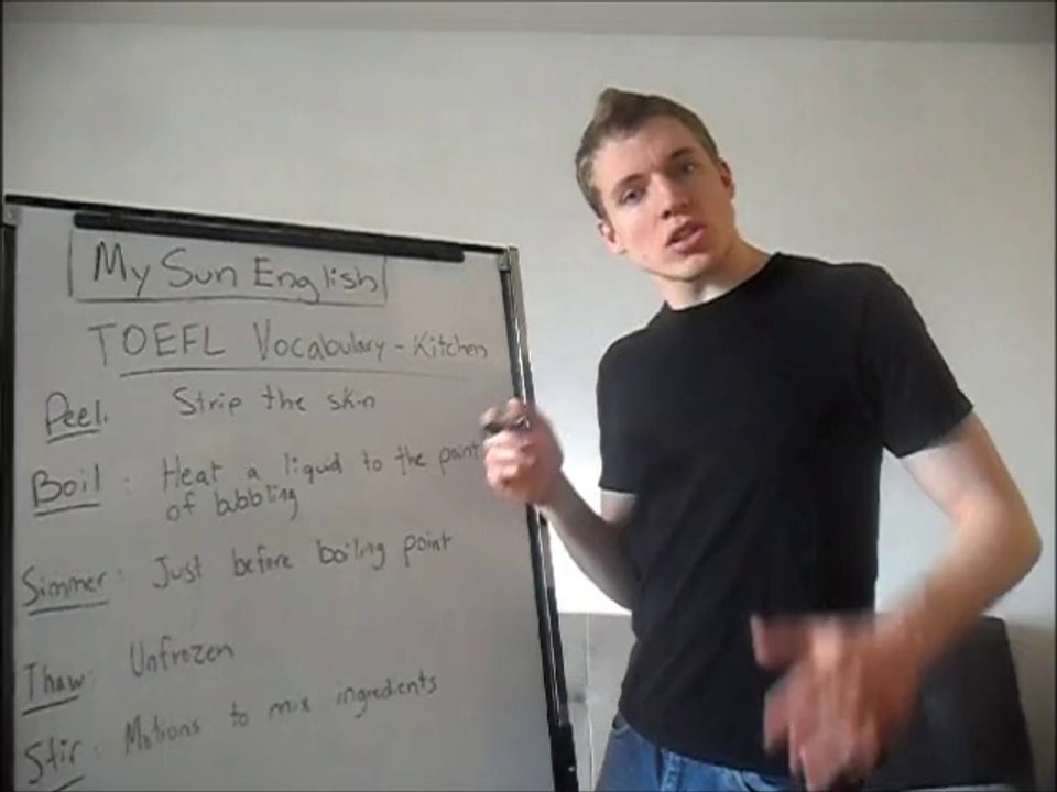 TOEFL & IELTS - Vocabulary - Kitchen