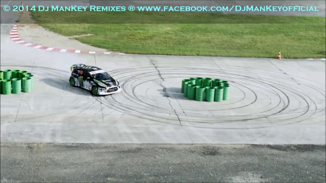♬ KEN BLOCK ON DRIFT vs DJ-MANKEY AT SOUND 2014 ♬ New Best Electro & House Dance Club Drop Music ♥