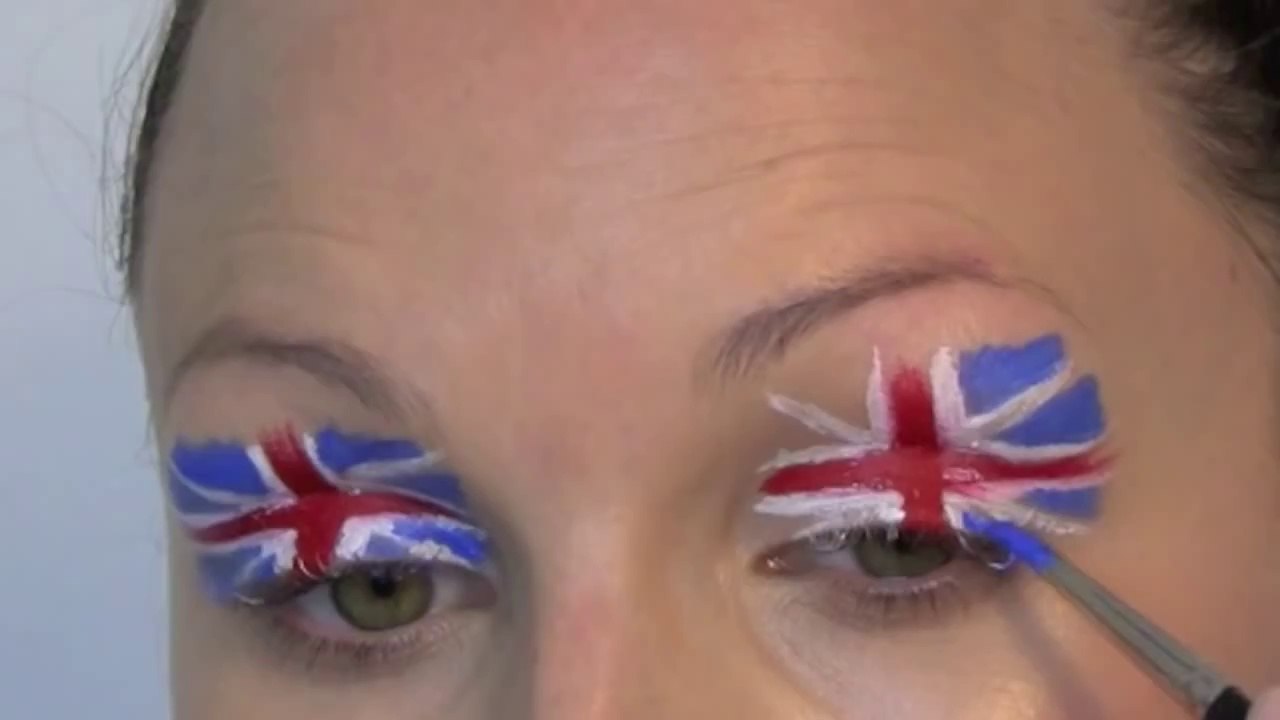 BRITISH FLAG MAKEUP TUTORIAL
