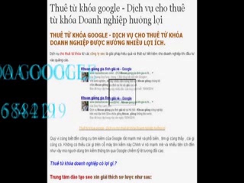 Cho thuê từ khóa